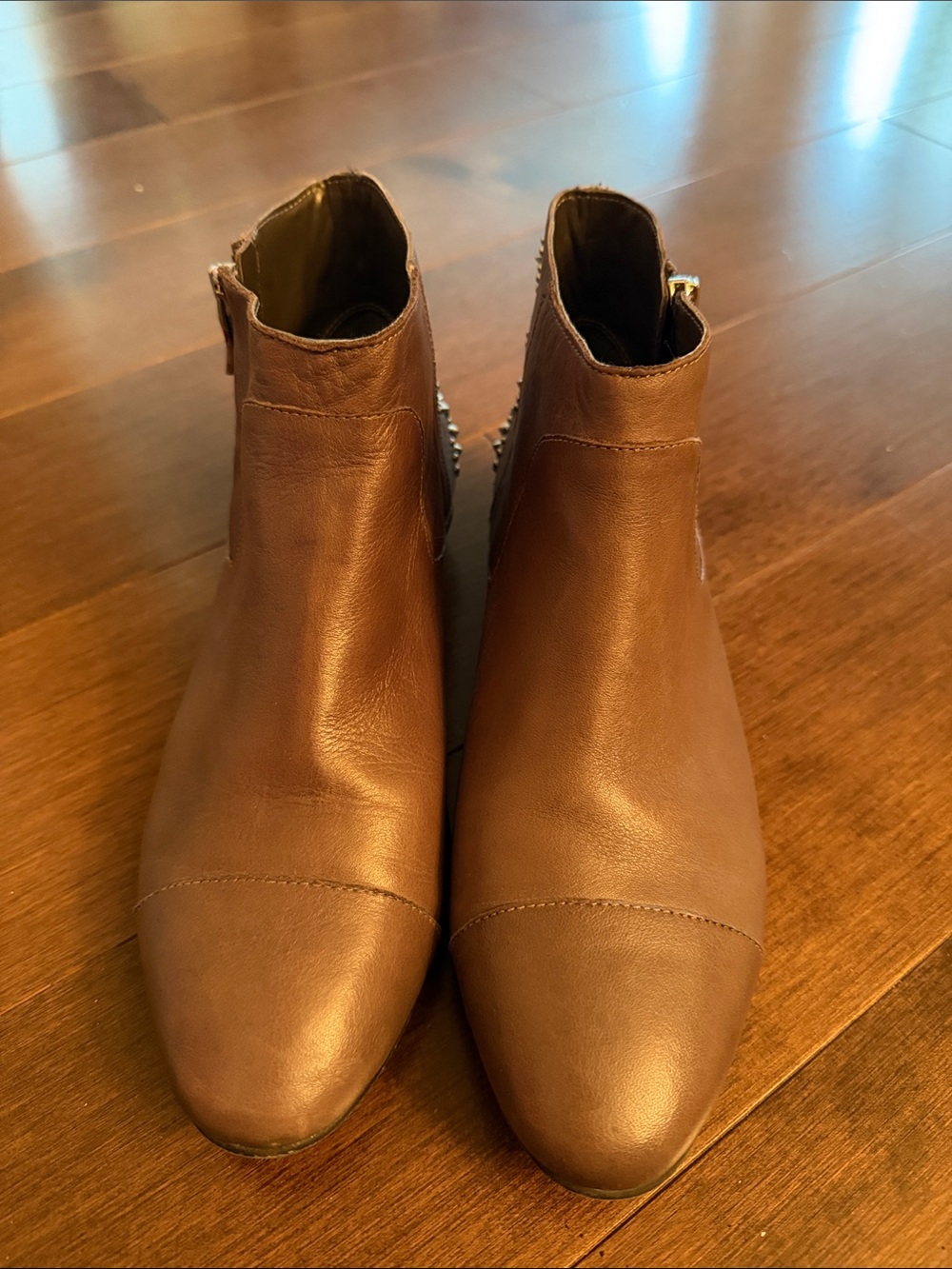BCBGeneration Women's Brown Leather Ankle Booties